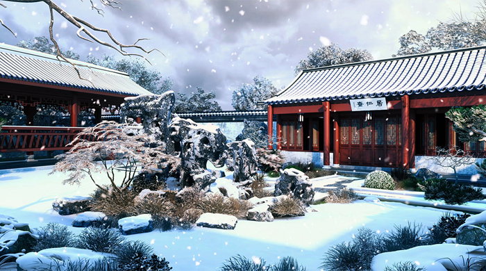 杭州萬(wàn)松書(shū)院四季動(dòng)畫(huà)